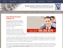 Tablet Screenshot of insuranceinstitute.com